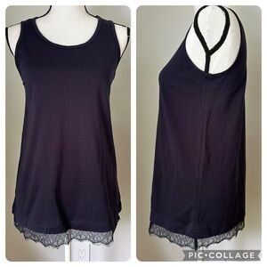 Ann Taylor lace trim tank size small